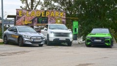 Der Ladepark vor dem Gasthaus ist oft gut besucht. 