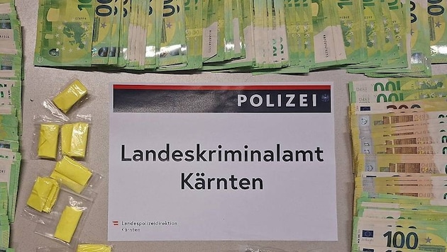Drogen und Bargeld wurden bei einer Hausdurchsuchung bei dem Verdächtigen Oberkärntner ...