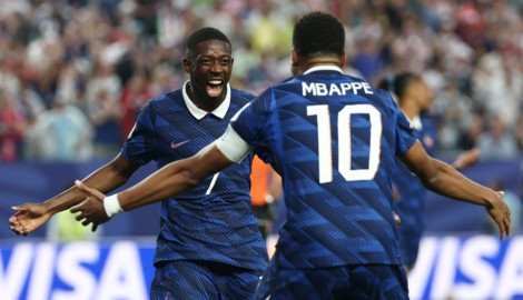 Dembele und Mbappe erzielten bisher 13 der 16 französischen Tore bei dieser WM.