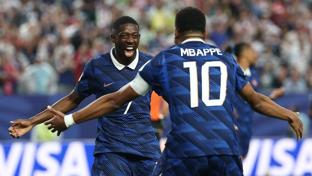 Dembele und Mbappe erzielten bisher 13 der 16 französischen Tore bei dieser WM.