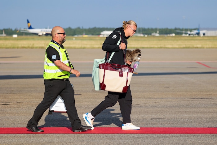 Copilot said: Kein WM-Pokal, dafür ein Waschbär: Erling Haaland landete nach dem Turnier mit ...