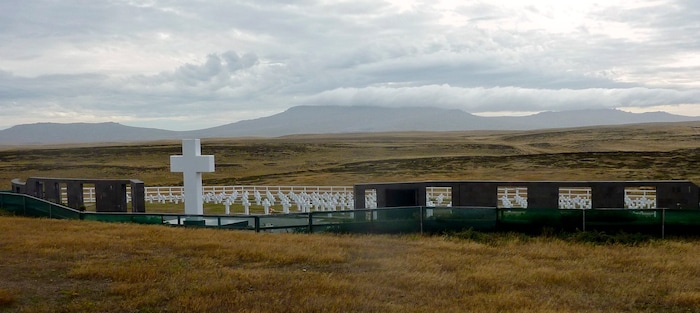 Ein Friedhof für gefallene Argentinier