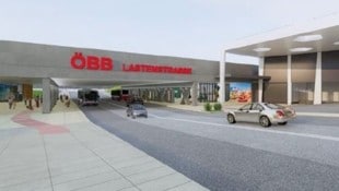 Hier die erste grobe visuelle Darstellung, wie der neue Verkehrsknoten an der Lastenstraße im ...
