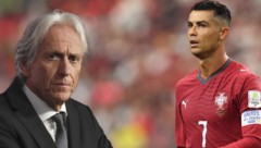 Mit Jorge Jesus (l.) hat Cristiano Ronaldo (r.) einen neuen Teamchef.