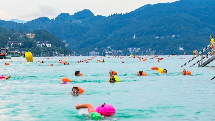 Das Bild mit vielen Schwimmern im Wörthersee gibt es wieder am 26. Juli.