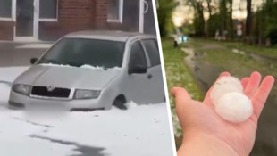 Im Norden Deutschlands gab es schwere Unwetter mit Hagel.