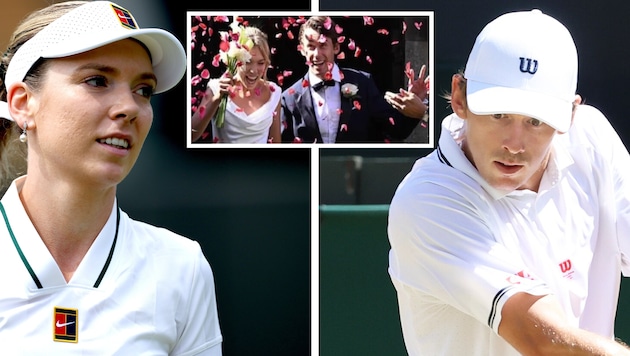 Genau am Tag des Herren-Finales in Wimbledon hat sich das Traumpaar das Ja-Wort gegeben.