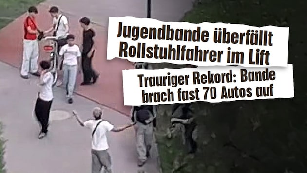 Jugendliche treiben sich bis spät in der Nacht im Sonnwendviertel herum. Viele begehen ...