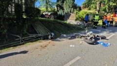 Die Unfallstelle in Reichering.