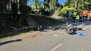 Die Unfallstelle in Reichering.