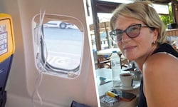 Svetlana Karović schildert die dramatischen Minuten an Bord. Das zerstörte Fenster zerbarst ...