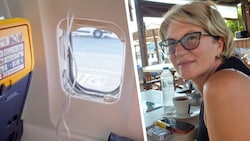 Svetlana Karović schildert die dramatischen Minuten an Bord. Das zerstörte Fenster zerbarst ...