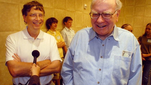 Die beiden Milliardäre, Gates und Buffett, verband die Philanthropie. (Archivbild)