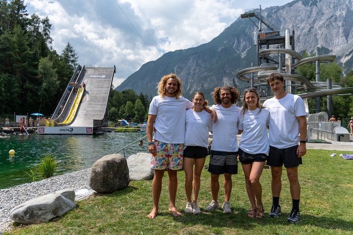 V. l. n. r.: Osama „Ossy“ Ali (AUT), Ginni van Katwijk (NED), David Colturi (USA), Iris ...