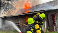 Drei Feuerwehren waren beim Gebäudebrand in Rottenmann gefordert. 