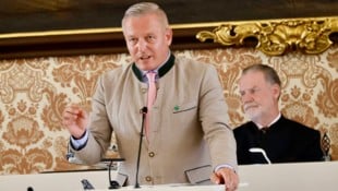 FPÖ-Landeshauptmann Mario Kunasek im steirischen Landtag. 