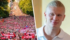 Mehr als 100.000 Norweger bereiteten ihren Fußball-Helden am Montag einen gebührenden Empfang.