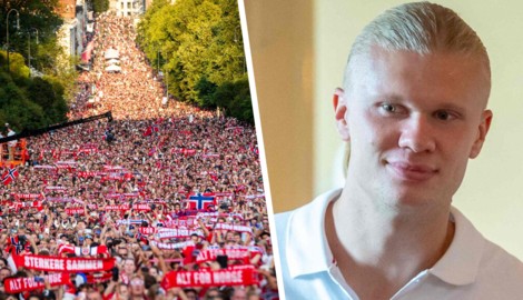 Mehr als 100.000 Norweger bereiteten ihren Fußball-Helden am Montag einen gebührenden Empfang.