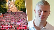 Mehr als 100.000 Norweger bereiteten ihren Fußball-Helden am Montag einen gebührenden Empfang.