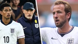 Jude Bellingham und Thomas Tuchel (li.) äußerten sich konträr nach dem Einzug ins Halbfinale. ...