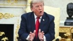 Präsident Trump am Dienstag im Oval Office
