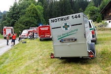 Der Großeinsatz in Vorarlberg forderte auch die Rettungskräfte.