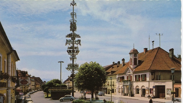 Eine historische Ansicht des Kindberger Zunftbaums von Egon Schafzahl