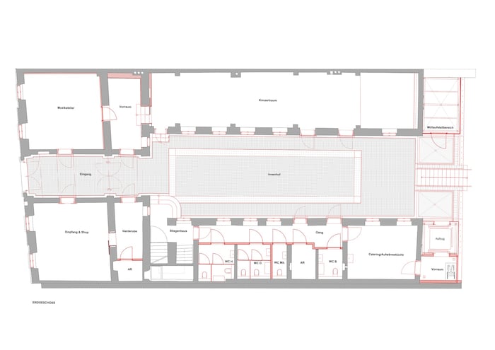 Das Erdgeschoß beherbergt künftig moderne Museums-Infrastruktur und Räumlichkeiten, um Musik zu ...