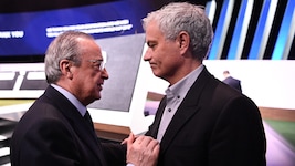 Florentino Perez (l.) und Jose Mourinho (r.)