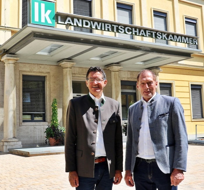 LK Kärnten-Präsident Siegfried Huber und LKÖ-Präsident Josef Moosbrugger