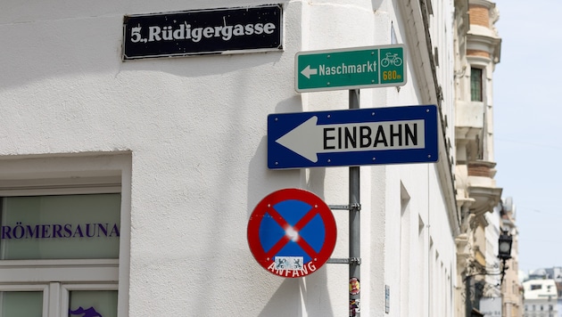 Neue Einbahnregeln im Naschmarkt-Grätzel