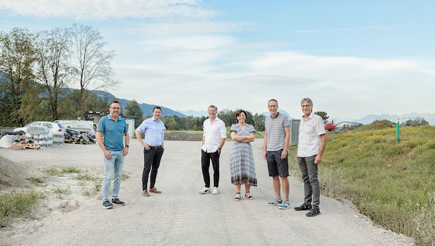 Benno Kofler (IT), Bürgermeister Patrick Wiedl, Wirtschaftsgemeinderat Simon Ender, ...