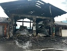 Das Rüsthaus der FF Lieserhofen wurde vollkommen von den Flammen zerstört.