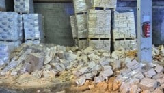 Das Tirolerbach(erl) am Firmengrund von Holz Wahl trat nach Unwetter im Bezirk Wiener Neustadt ...