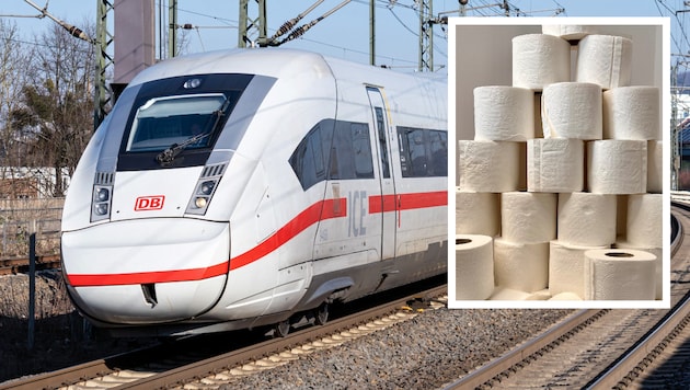 In dem ICE wurde das Klopapier vor Abfahrt nicht aufgefüllt. (Symbolbild)