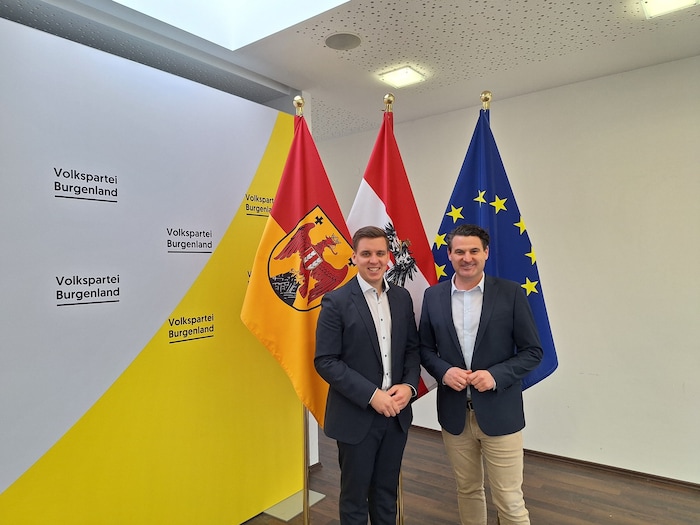 ÖVP-Spitze: Parteichef Zarits und Landesgeschäftsführer Wukitsch.