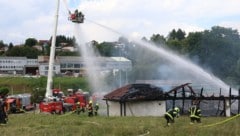 Acht Wehren standen Mittwochnachmittag im Einsatz.