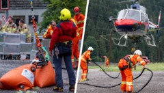 Auch die „Libelle Tirol“ stand im Einsatz.