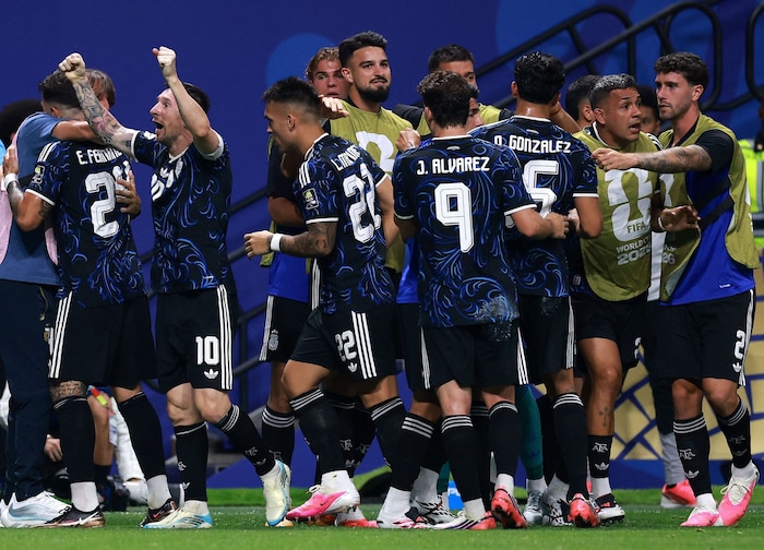 Grenzenloser Jubel bei Argentinien nach dem Ausgleich.