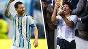 Lionel Messi und Diego Maradona