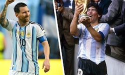 Lionel Messi und Diego Maradona