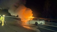 Der Motorraum stand im Vollbrand.