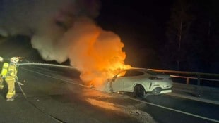 Der Motorraum stand im Vollbrand.