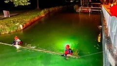 Der Almkanal wurde abgesucht.
