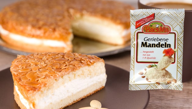 Kunden werden aufgefordert, den Artikel „Back Mit Mandeln gerieben 200g“ mit der Charge ...