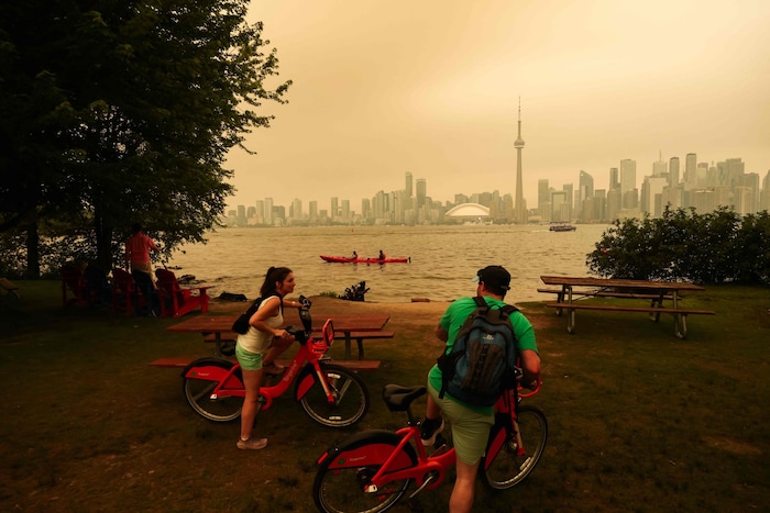 In der Großstadt Toronto war die Luftqualität zeitweise gar weltweit am schlechtesten. Am ...