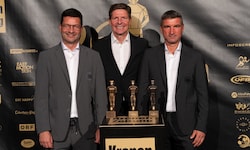 Brunmayr (l.) coacht nun nicht mehr an der Seite von Glasner und Angerschmid.
