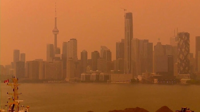 Rund um Toronto (Bild) wüten Waldbrände – der Rauch zieht bis nach New York.