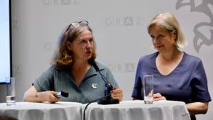 Elke Kahr und Judith Schwentner werden weiter die Grazer Stadtspitze bilden.