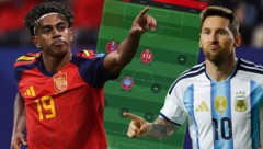 Yamal (li.) und Messi sollten heute gesetzt sein – oder sehen Sie das anders?